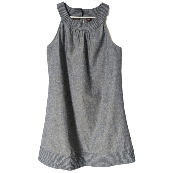 Speed Control Chambray Sleeveless Shift Dress - Picture 1 of 5